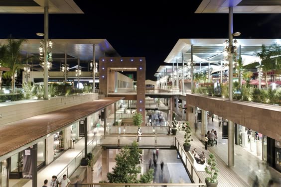 jardinería en centros comerciales